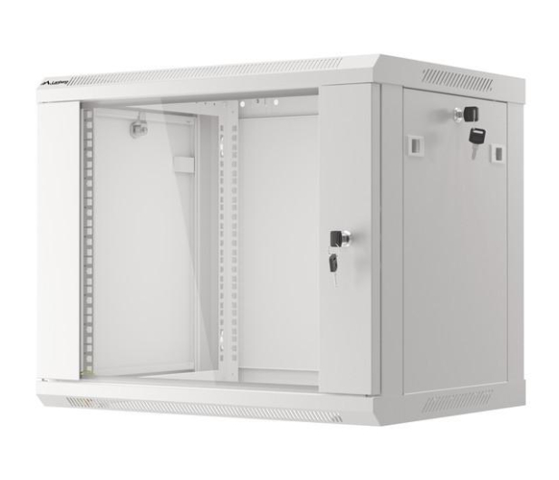 Lanberg Wisząca 19" 9U 600x450mm jednosekcyjna (szara) - 455390 - zdjęcie 6